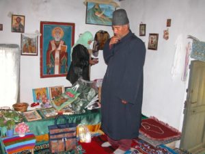 Sveti Nikola tomb and iconography with Sufi dervish praying