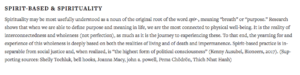 Definition: Spirituality